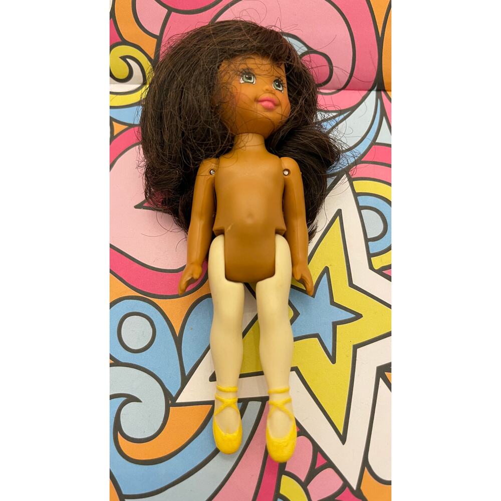 Vintage Mattel 1994 Kelly Ballerina Doll African American Articulation Tights 4"